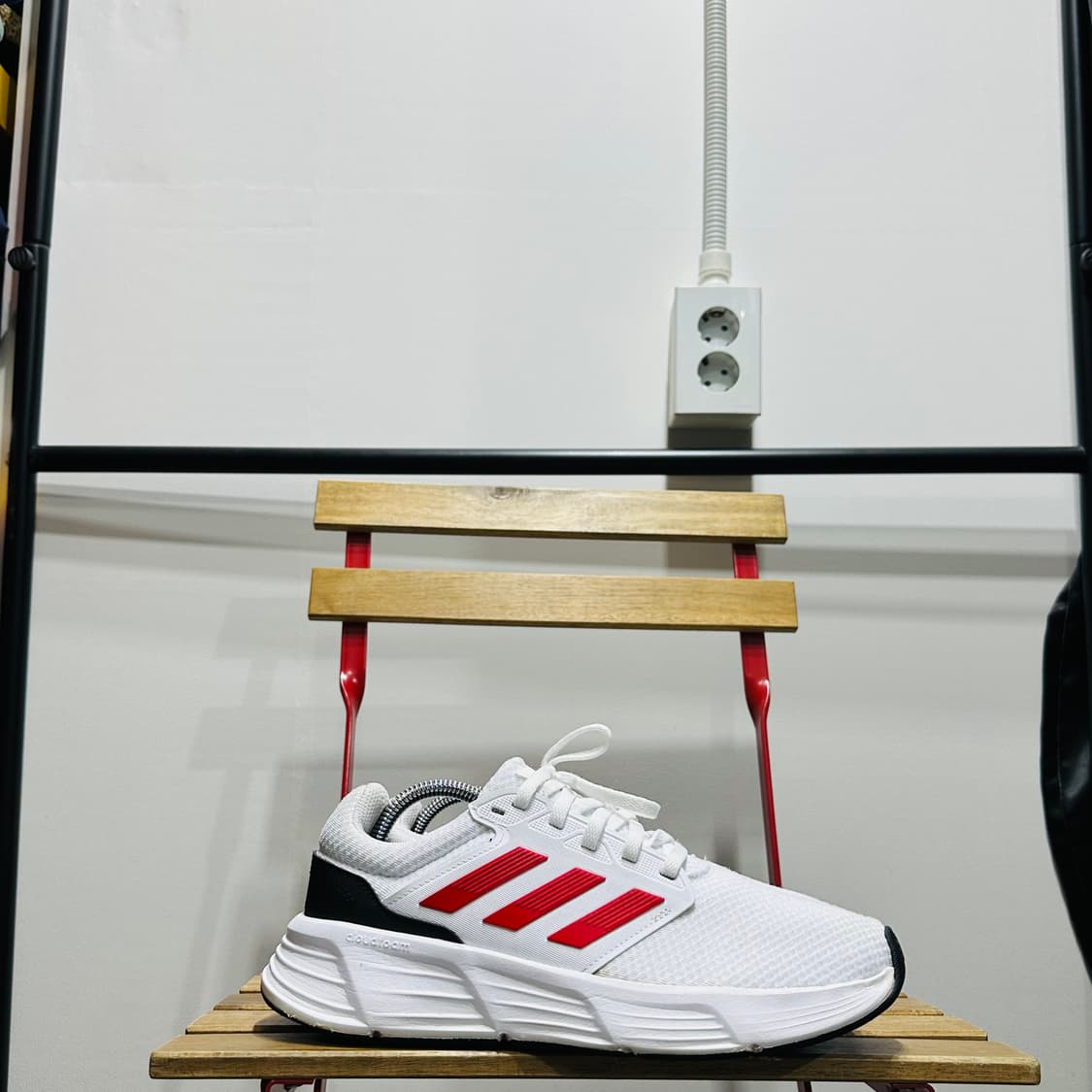 265) 아디다스 운동화 남성 남자 신발 갤럭시 6 화이트/레드 상품이미지1