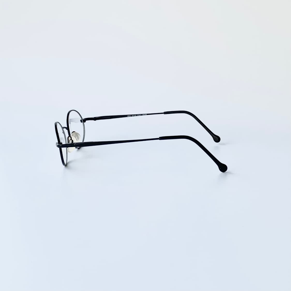 815 빈티지안경 데드스탁 픽키 클래식 블랙 오벌 메탈 안경테 상품이미지4