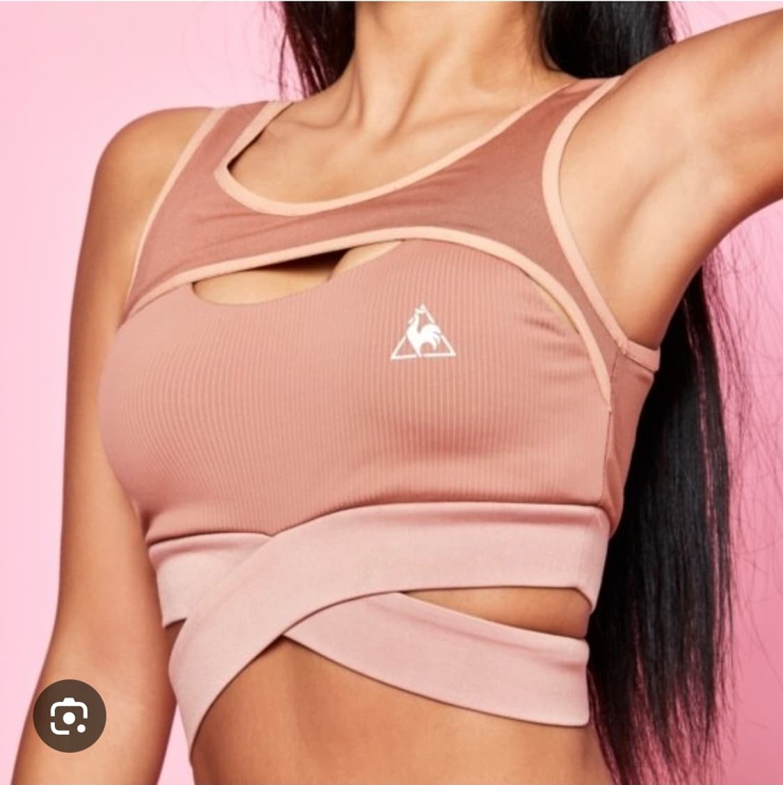 르꼬끄 서포트 골지배색 크롭탑 / 브라탑 L(95)사이즈 새제품❤️‍🔥 상품이미지6