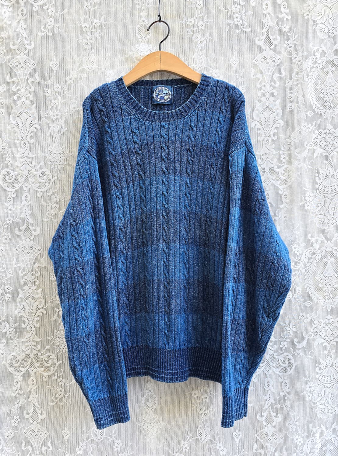 90s Den-M-Nit 인디고 코튼 니트 상품이미지1