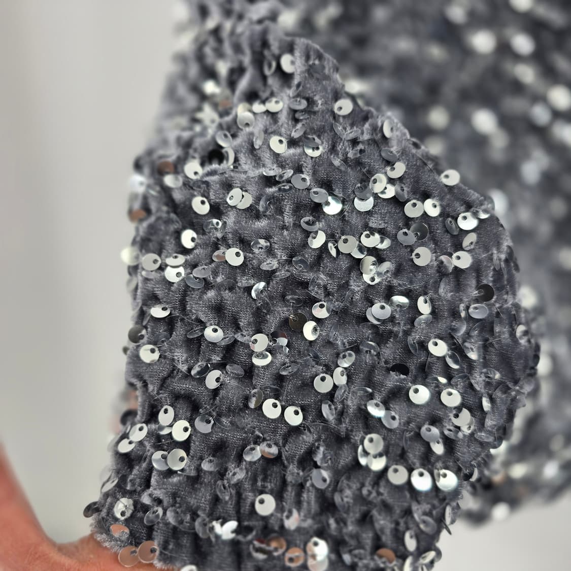 스팽글 벨벳 롱 스커트 상품이미지6