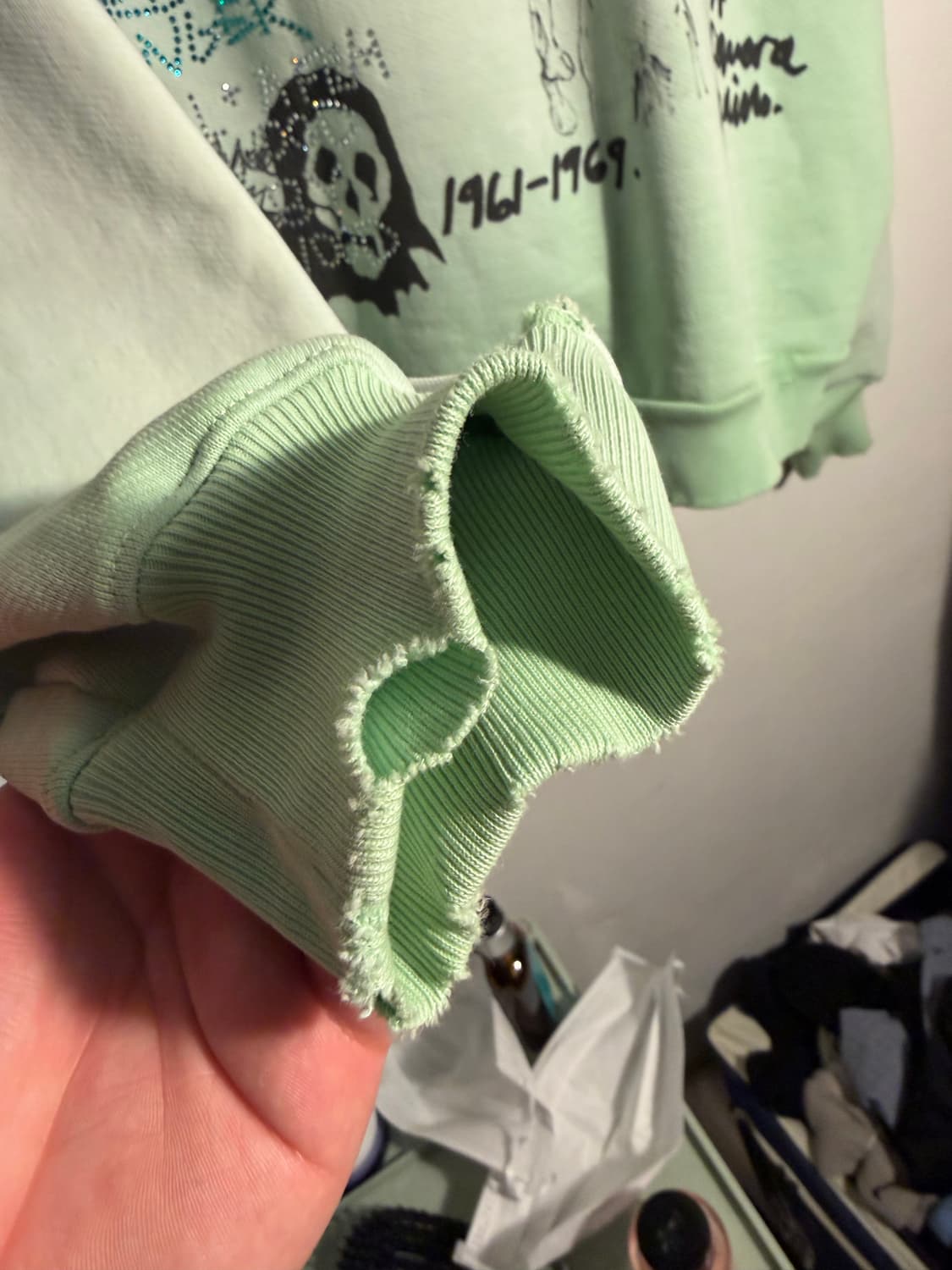 Paly Hollywood 팔리할리우드 민트 후드 XL/XXL 상품이미지3