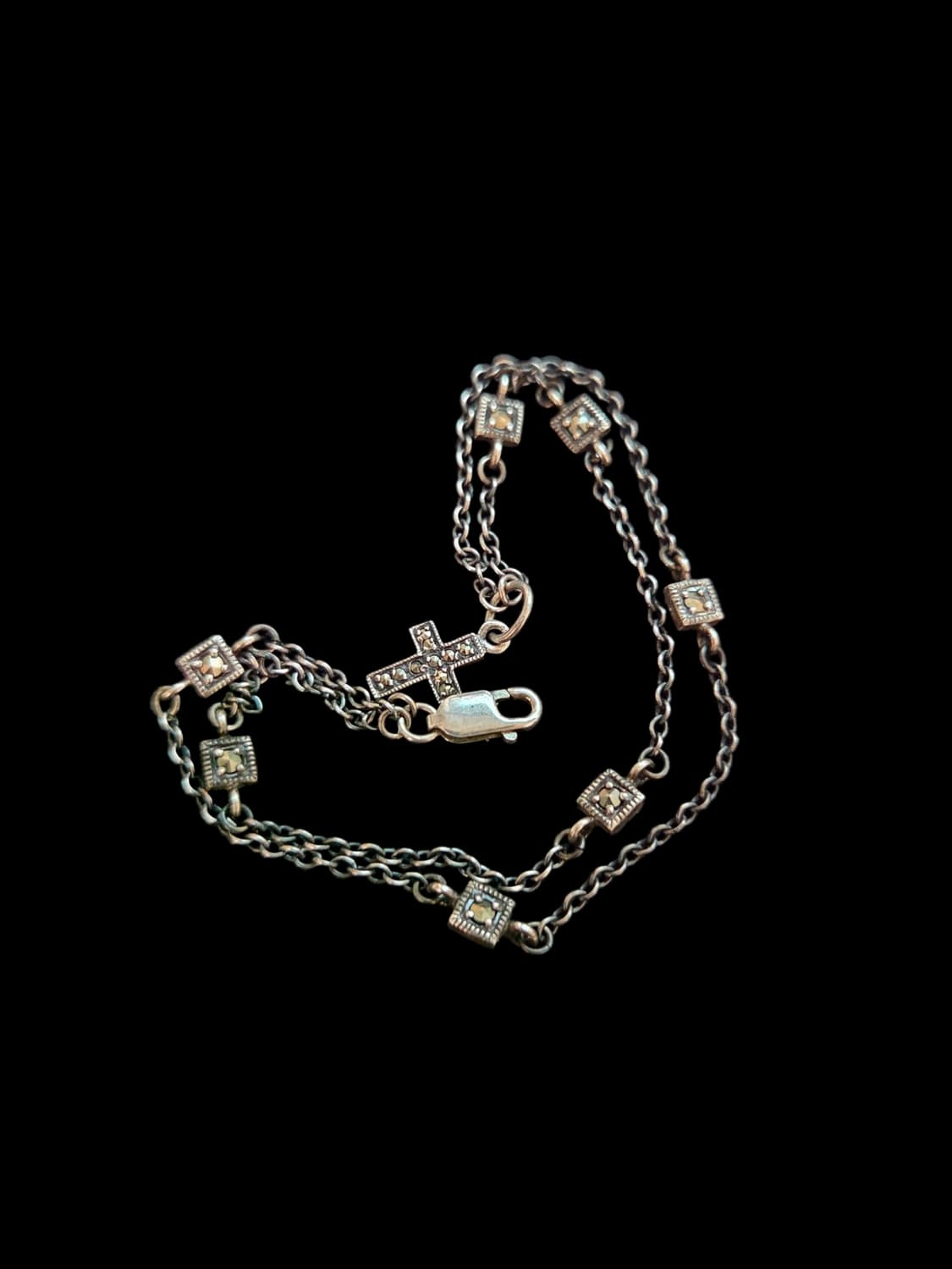 [안나수이] 레이어드 십자가 팔찌 상품이미지3