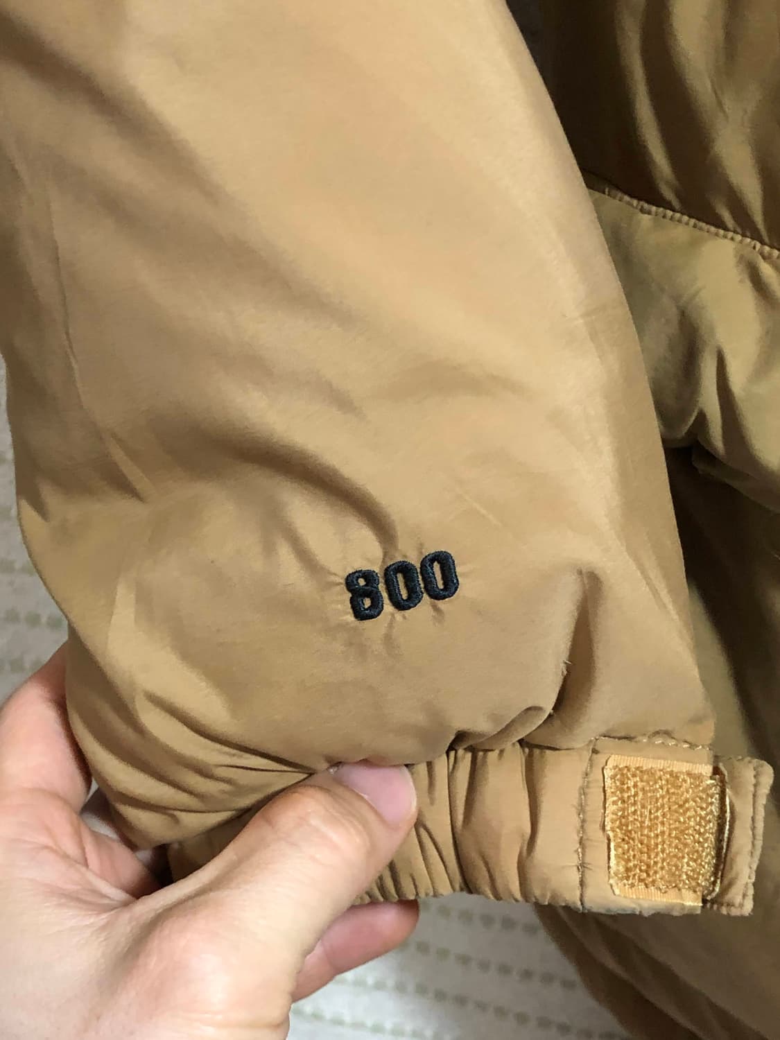 노스페이스 화이트라벨 파이오니아 베이지 구스 다운 패딩 대장급 파카 상품이미지6