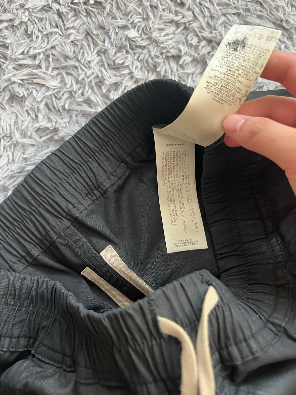 (S)릭오웬스 크리치 카고 태권도 팬츠 코팅 s사이즈 te소재 상품이미지7