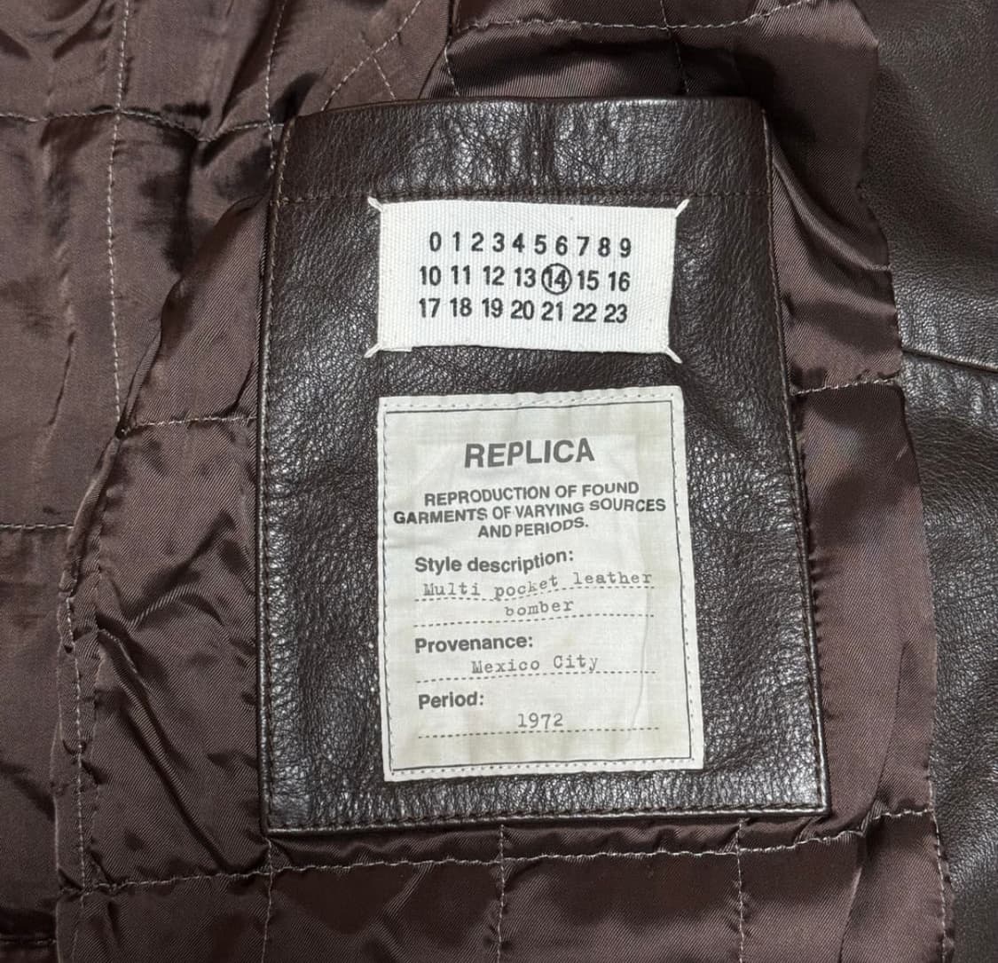 Martin Margiela 07AW Leather Bomber 상품이미지6