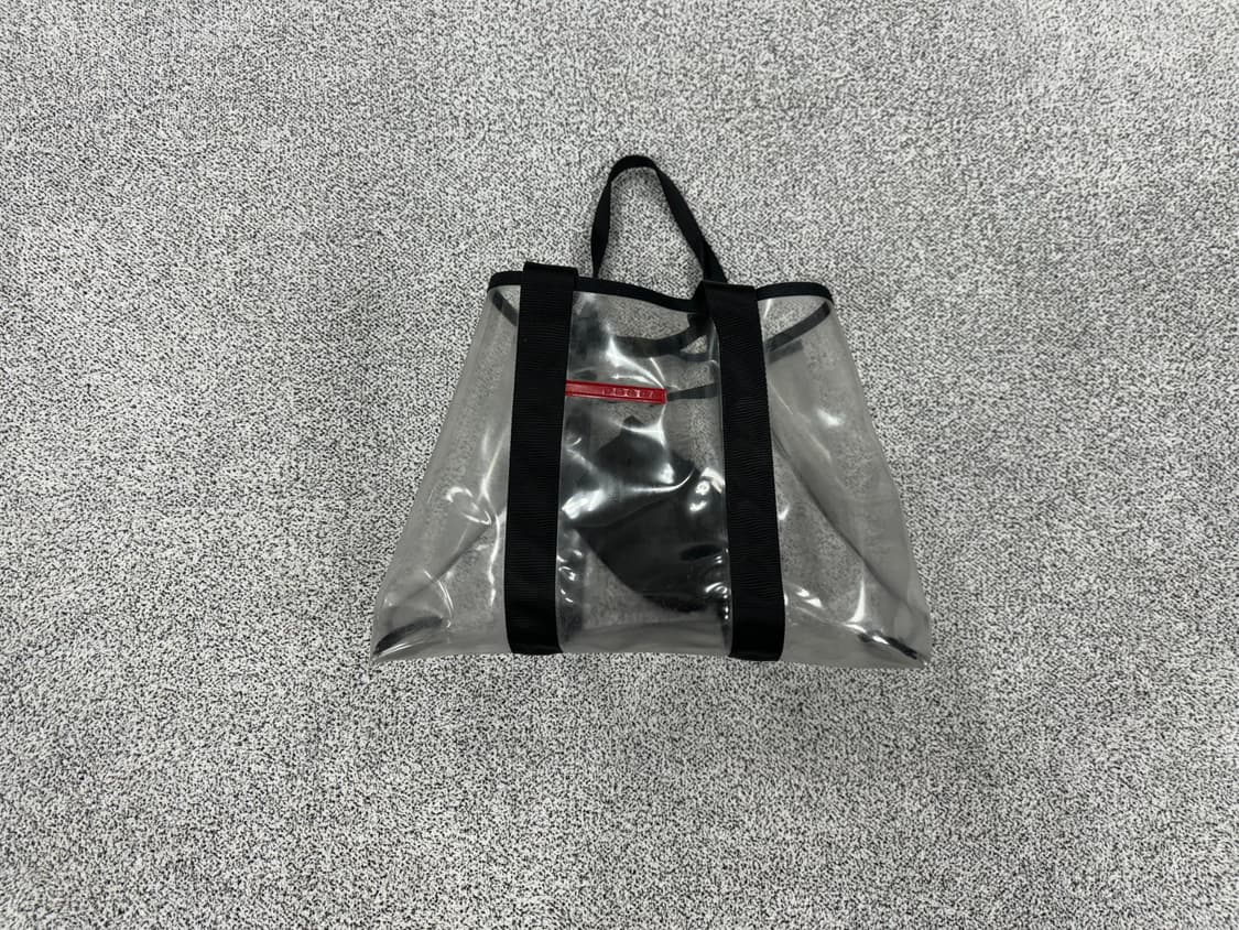프라다 PVC 클리어 숄더겸 토트 쇼퍼백 상품이미지4