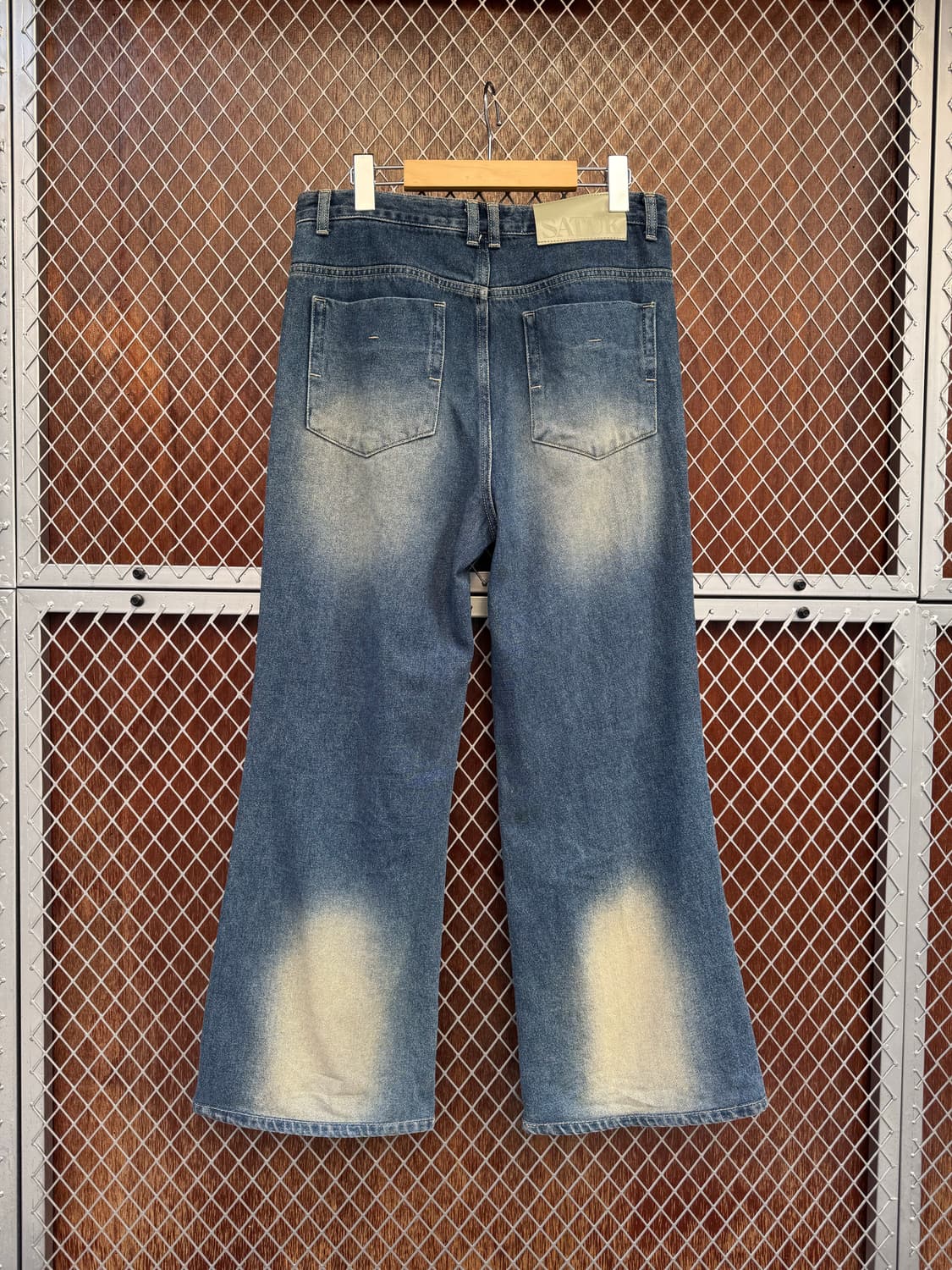 SATUR 세터 빈티지 워싱 와이드 데님 팬츠 M 상품이미지5
