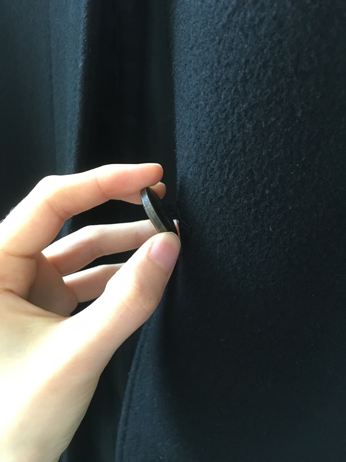 파사드패턴 캐시미어 발마칸 코트 블랙 s 상품이미지6