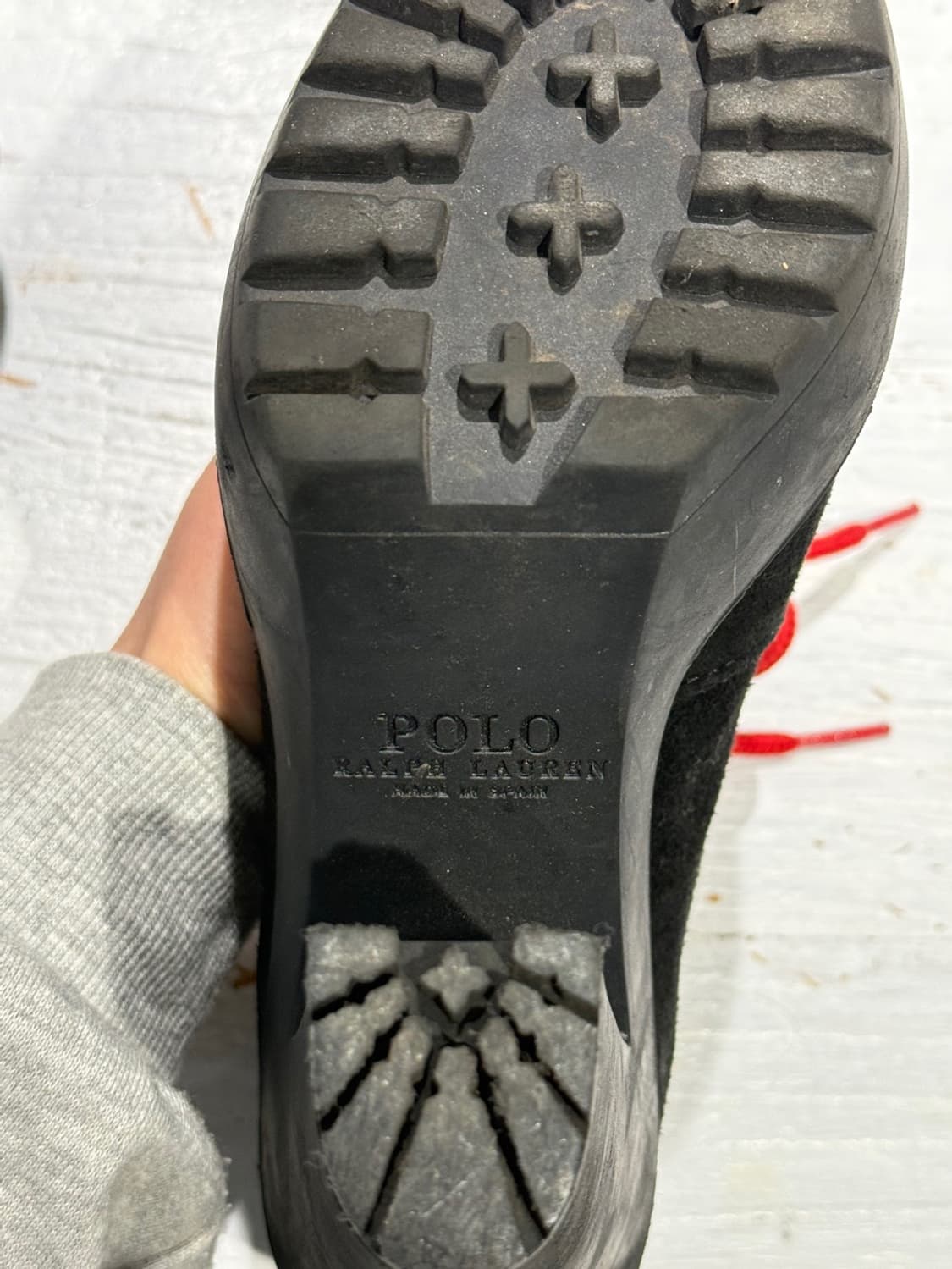 폴로 랄프로렌 블랙 헬렌 스웨이드 플랫폼 하이킹 부츠 상품이미지7