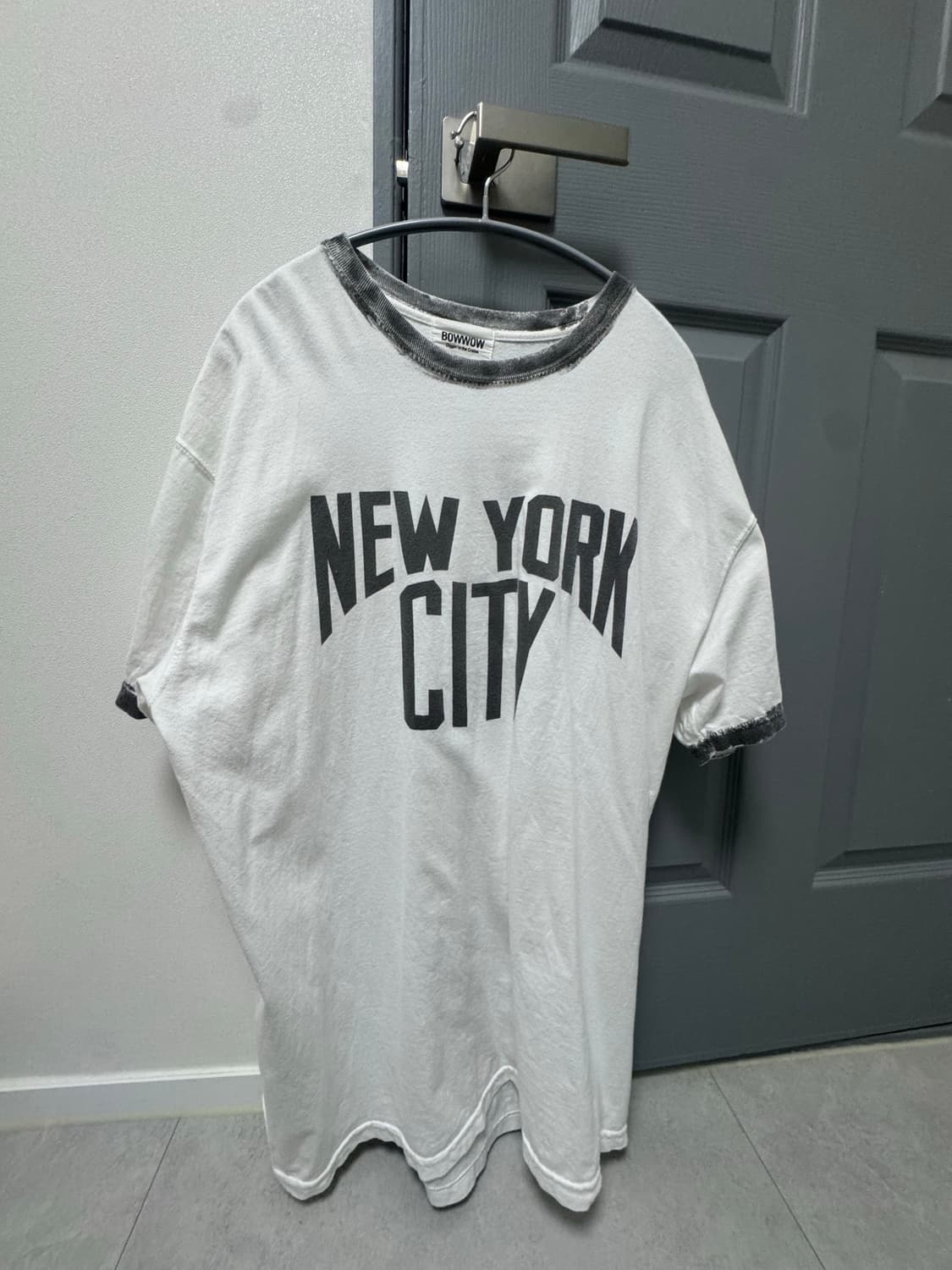 바우와우 bowwow 가먼트다이 링거티xl 메이드원 도넛리벤지 블랙아웃 상품이미지2