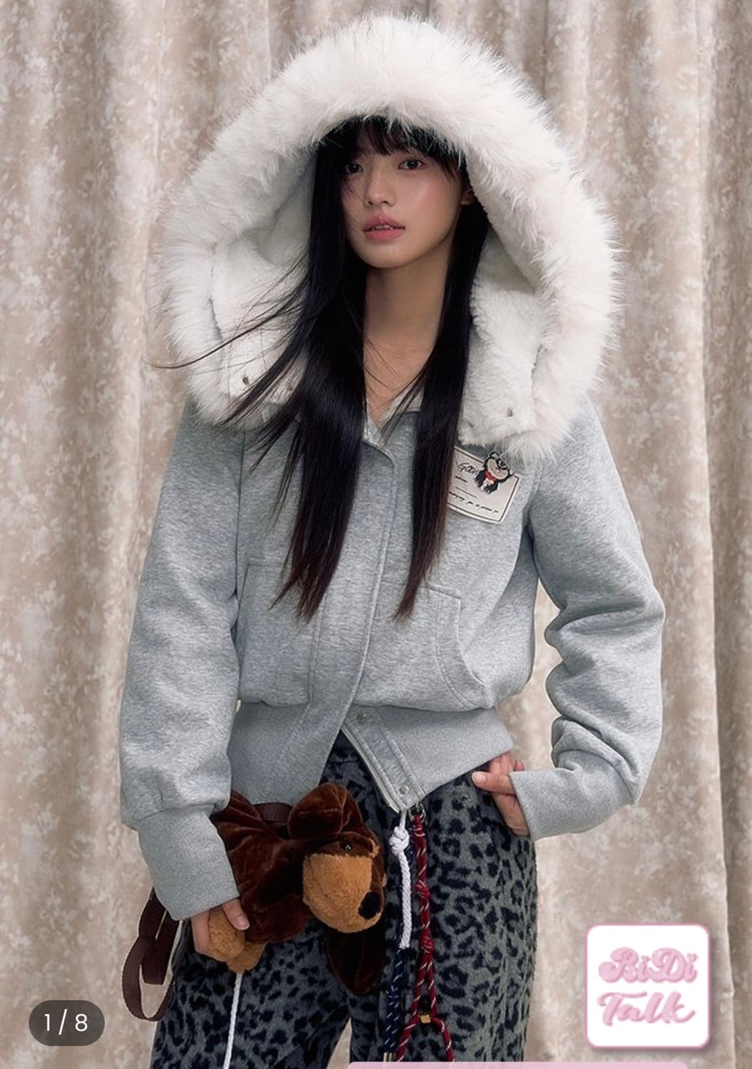 리디큘러스 Fur Lining Zip-up Hoodie 퍼 후드티 자켓 상품이미지1