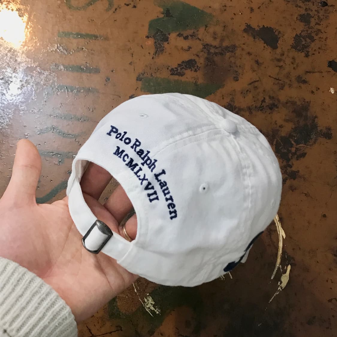 폴로랄프로렌 화이트 볼캡 남녀공용 상품이미지2