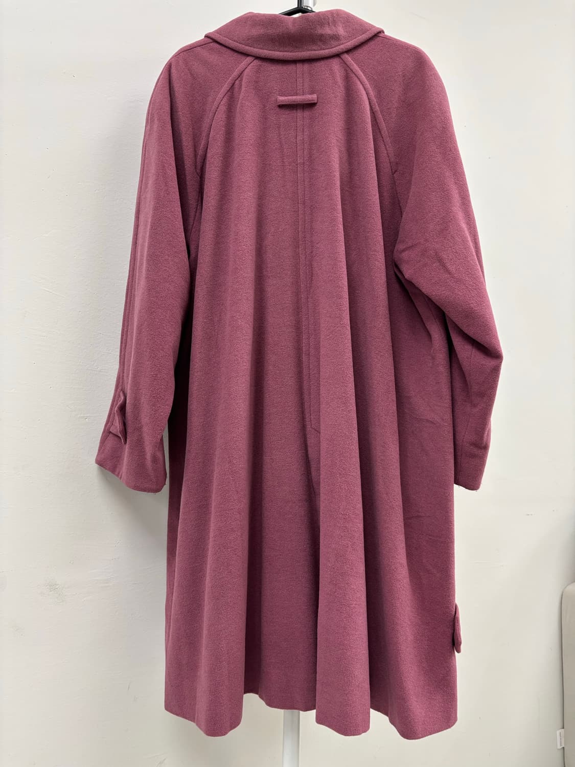 빈티지 울 95% 핑크 더블 코트 상품이미지5