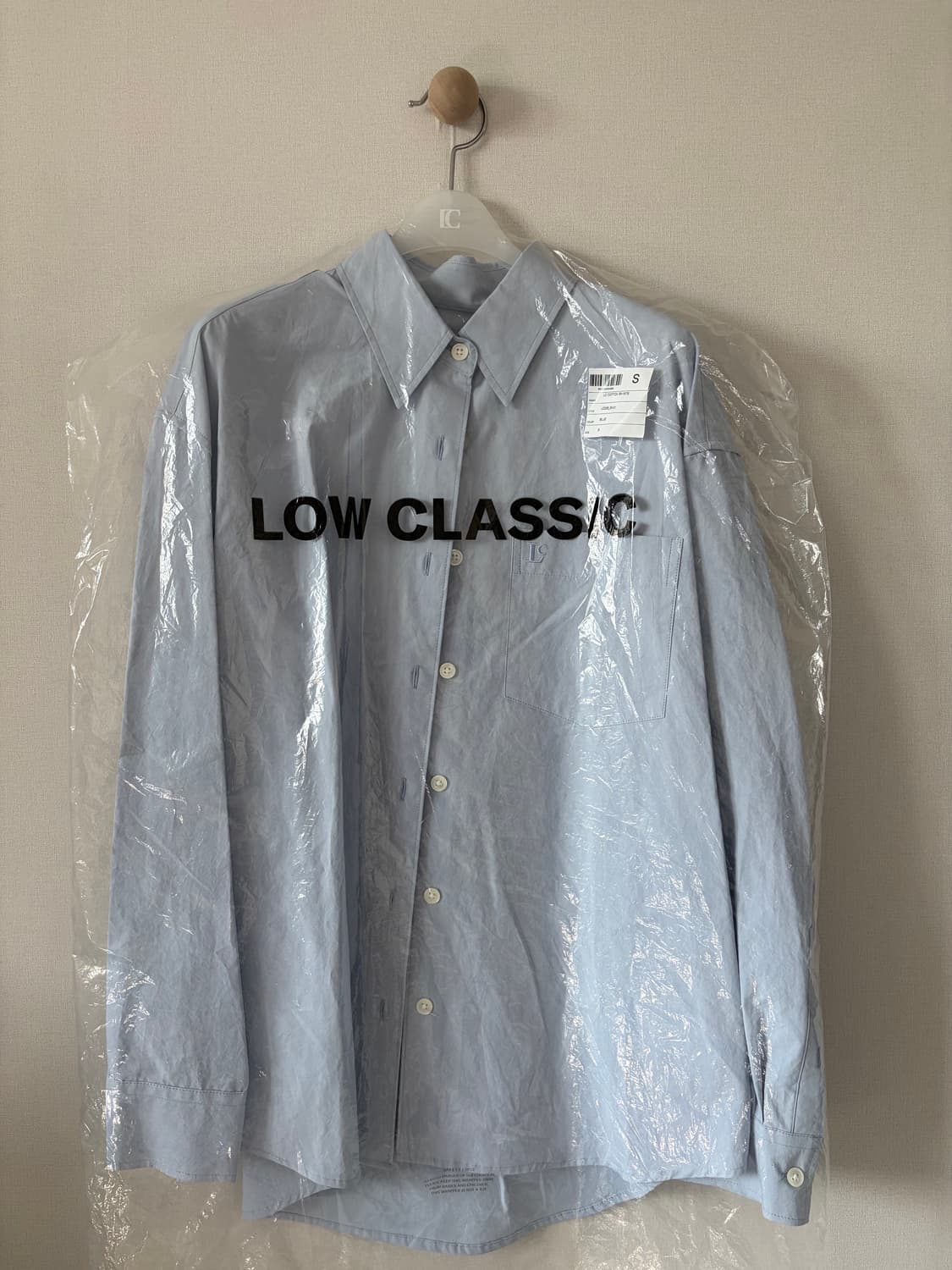 새상품) 로우클래식 LC COTTON SHIRT - BLUE 상품이미지7