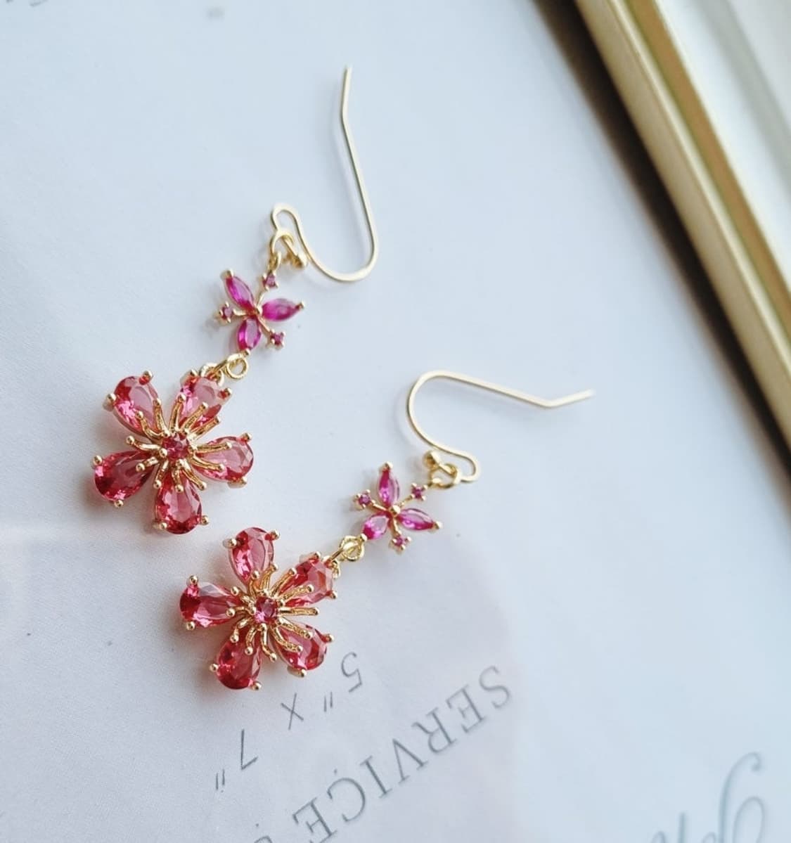 핸드메이드 꽃귀걸이 상품이미지2