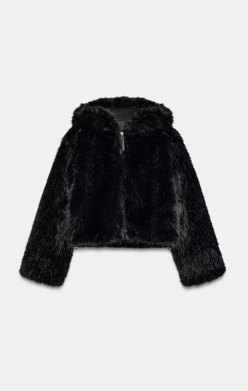 자라 페이크 후드 퍼 새상품 상품이미지1