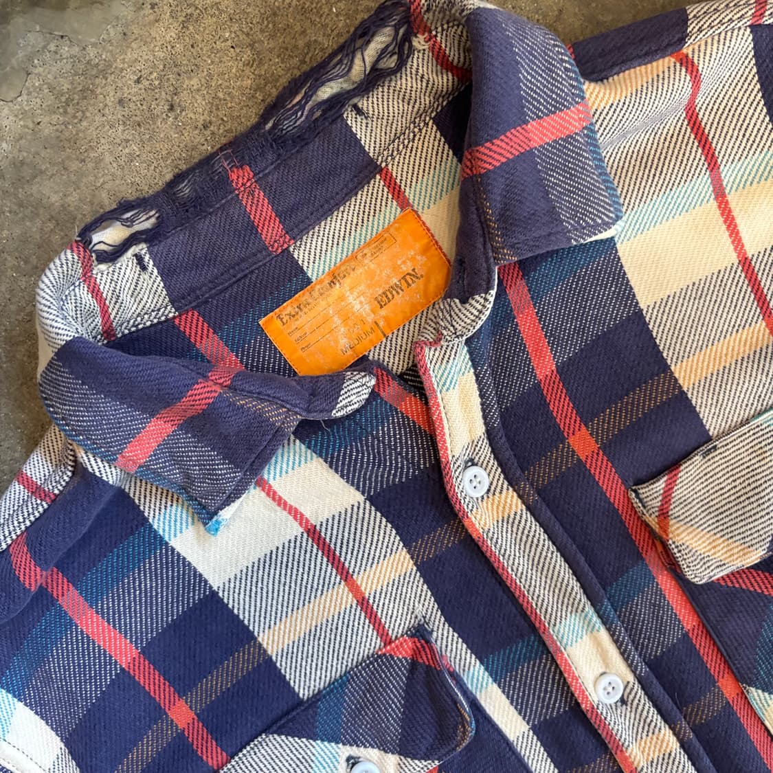 에드윈 헤비코튼 플란넬 체크셔츠  상품이미지4