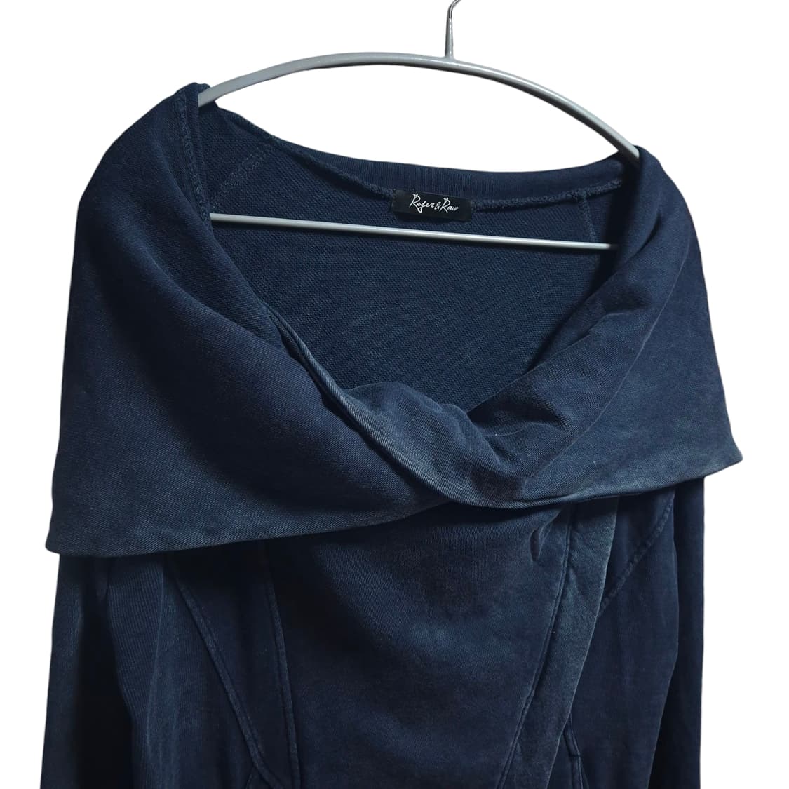 네이비 변형 후드 자켓 상품이미지2