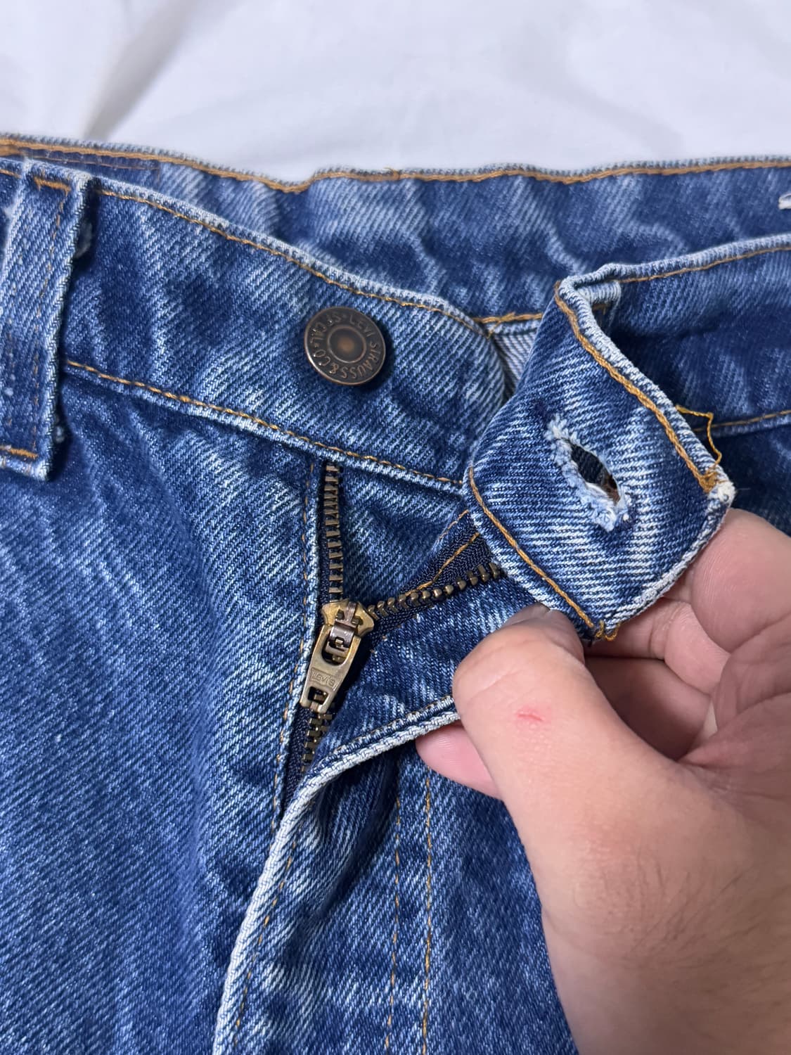 80s usa 리바이스 517 오렌지 탭 부츠컷 데님 팬츠 20517 상품이미지4