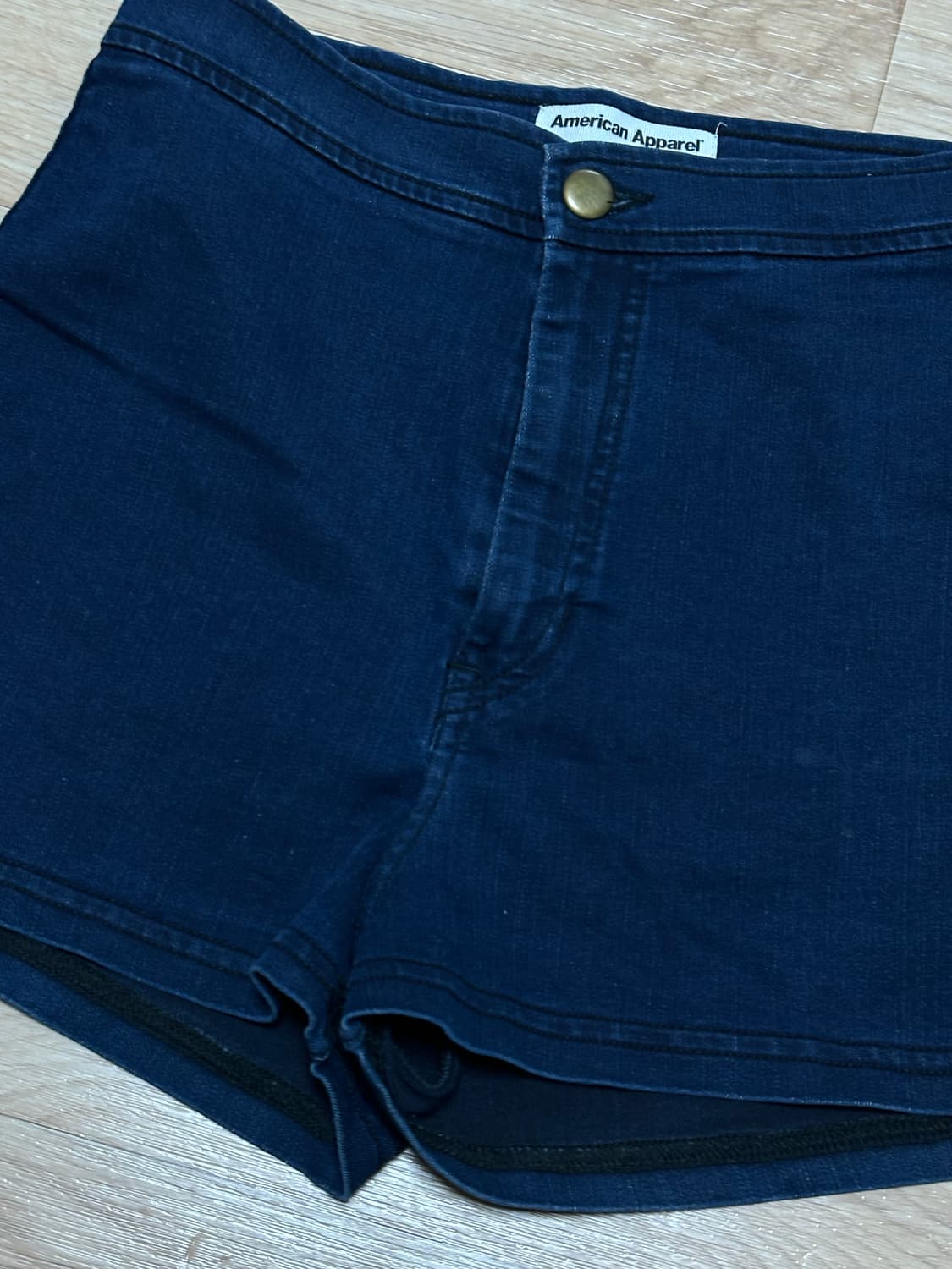아메리칸어패럴 AA 데님 숏팬츠 진청 M 상품이미지2