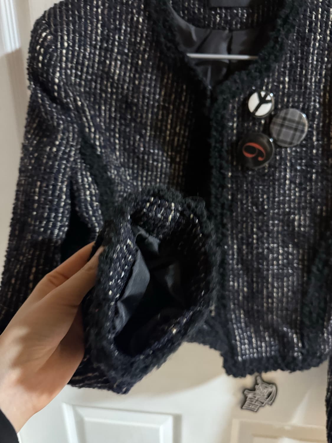 Dared 트위드 자켓 블랙 상품이미지5