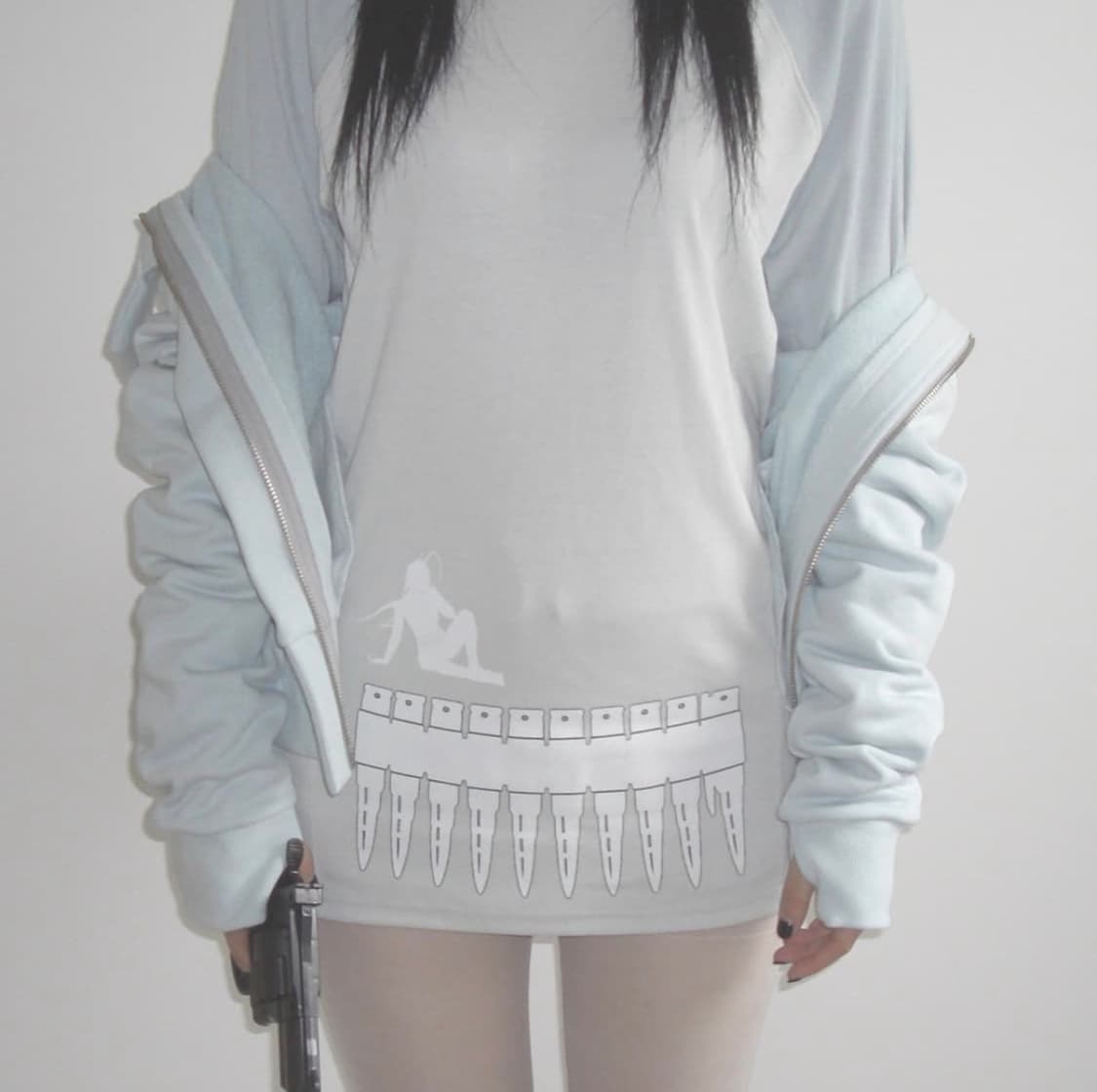 몽진존 MJZ MAGAZINE LONG-SLEEVE TOP MINT 상품이미지2