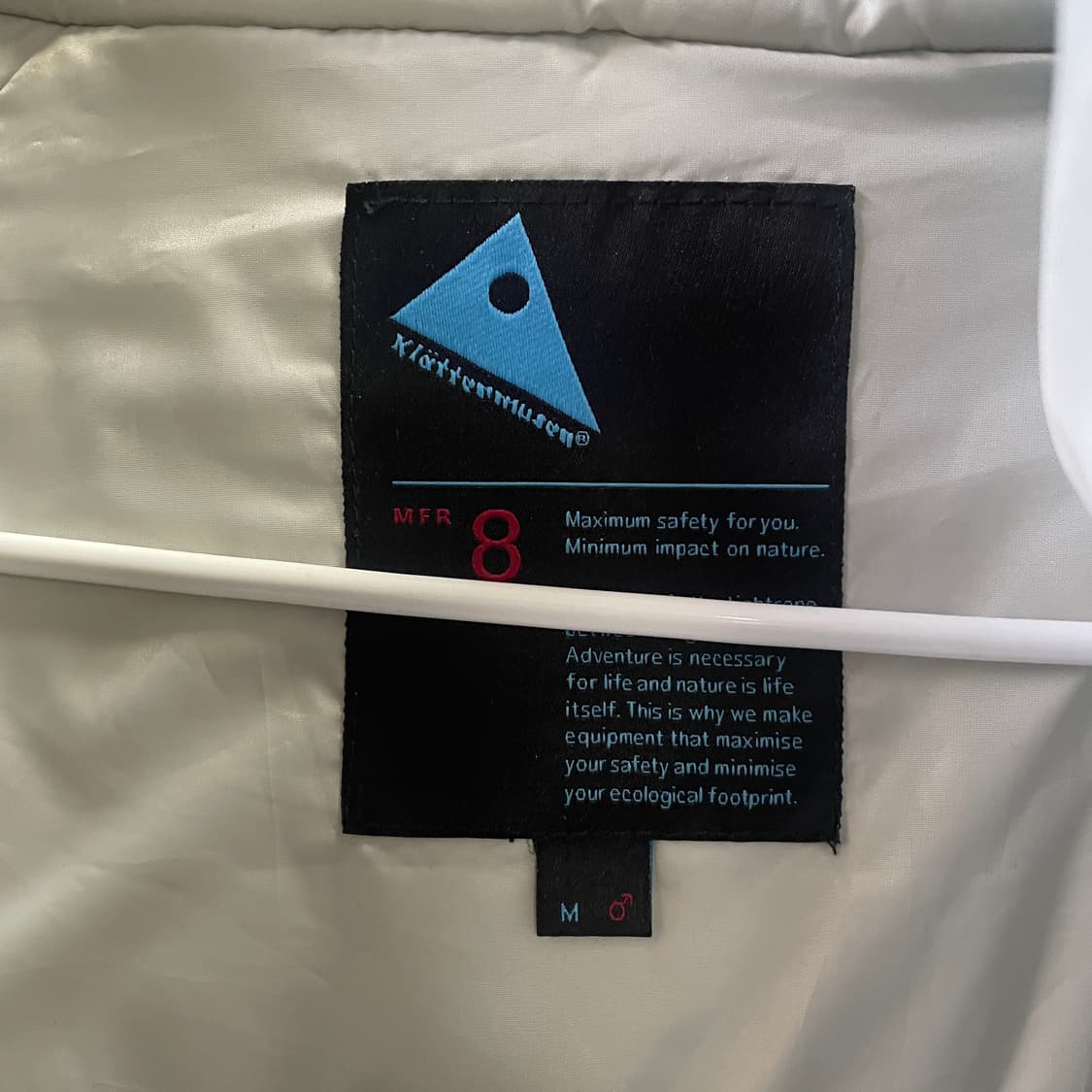 [M] 클라터뮤젠 로딘 프리마로프트 실버 퓨어 후디 자켓 상품이미지3