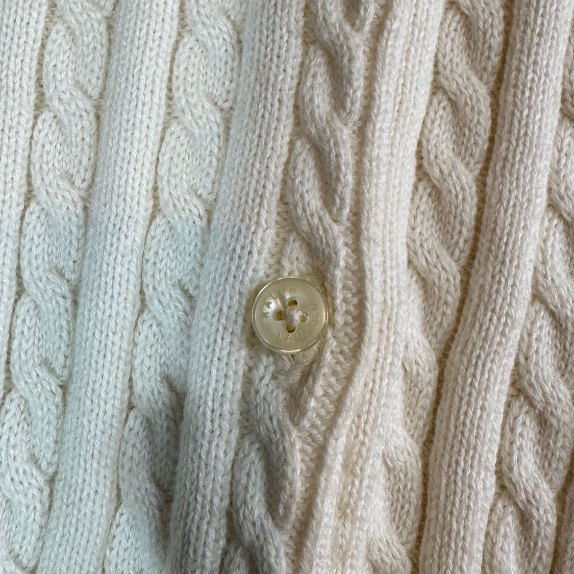 폴로 랄프로렌 아이보리 케이블 가디건 상품이미지2