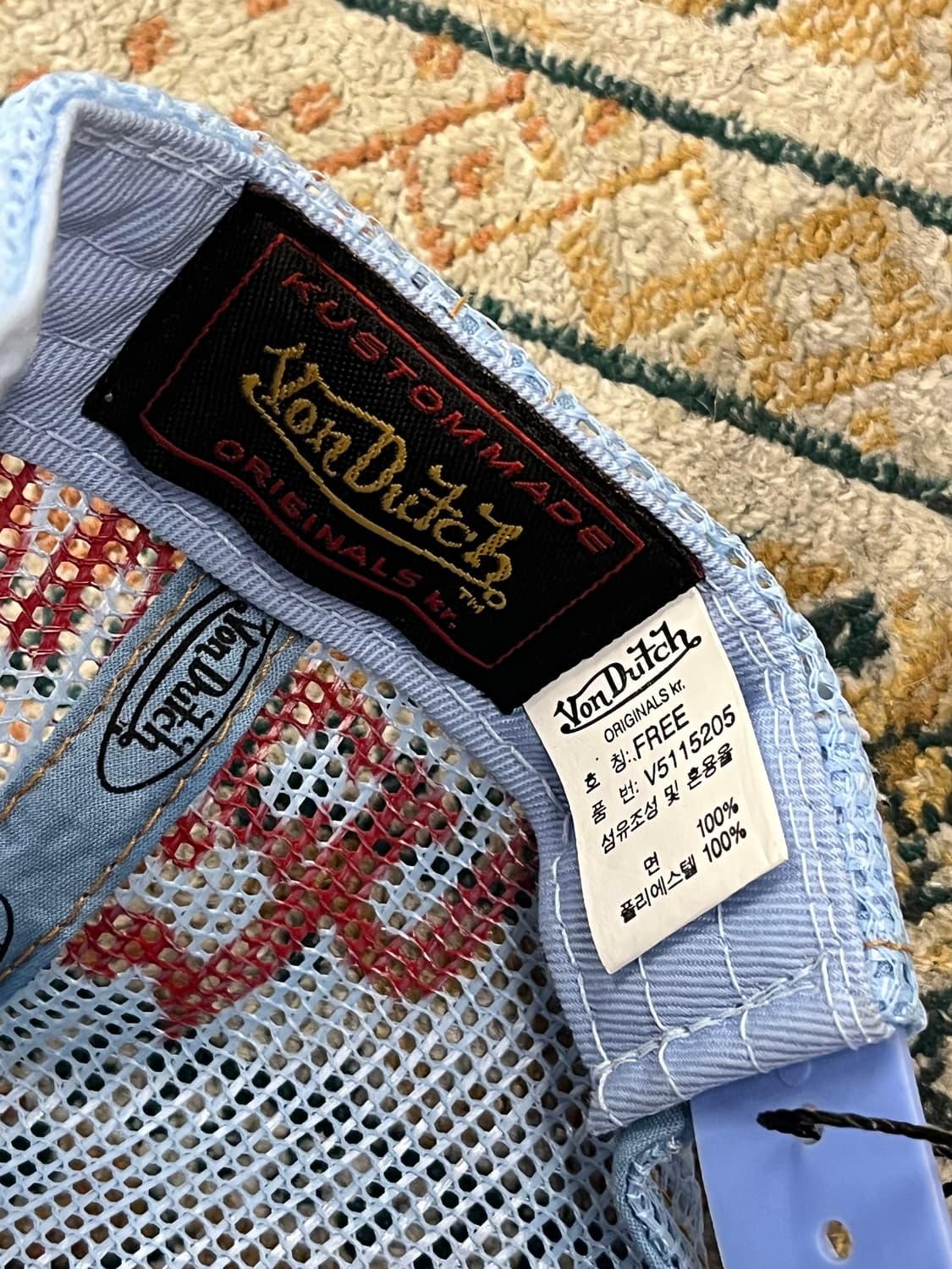 본더치 메쉬 트러커 캡 모자 스카이블루 #csz2784 상품이미지5