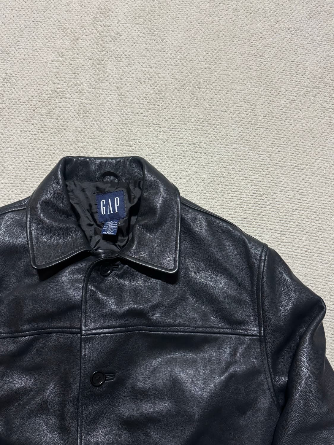 90s Old GAP 카우레더 카코트 L 상품이미지1