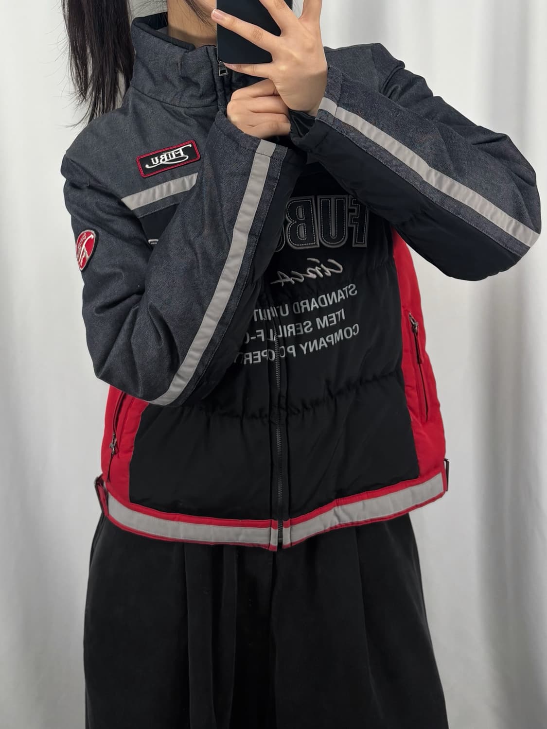 후부 레이싱 덕다운 패딩 자켓 상품이미지3