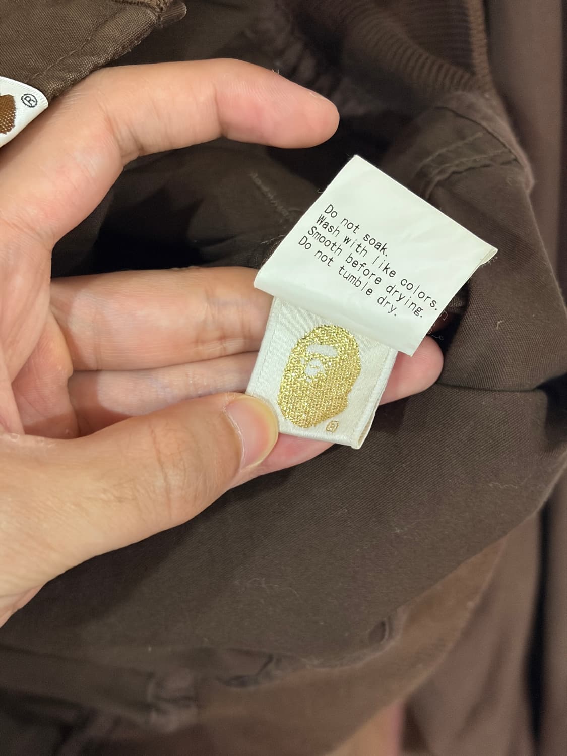 00s 베이프 로고 브라운 스타디움 자켓 상품이미지6