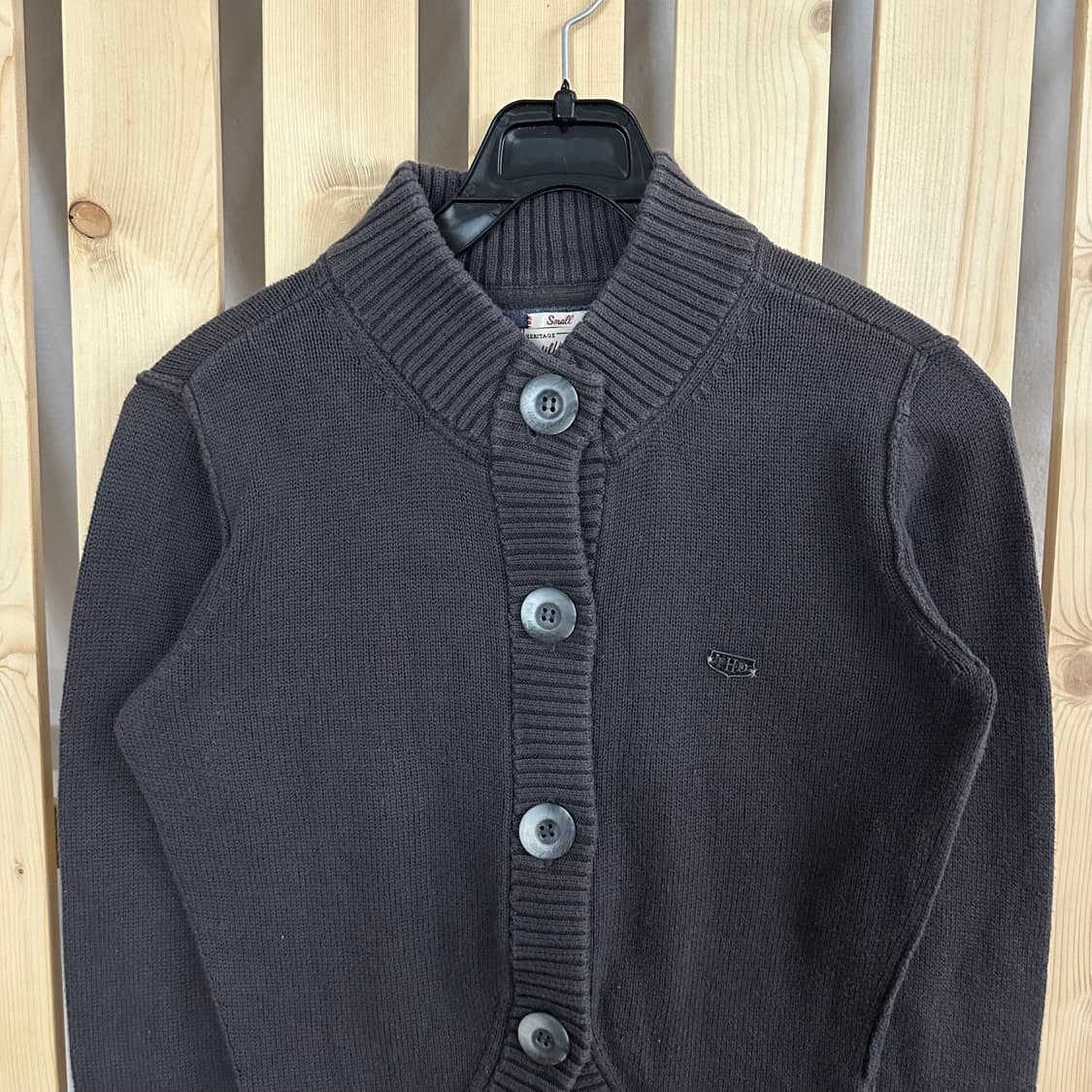 (S) 타미힐피거 차콜 볼레로 니트 가디건 상품이미지3