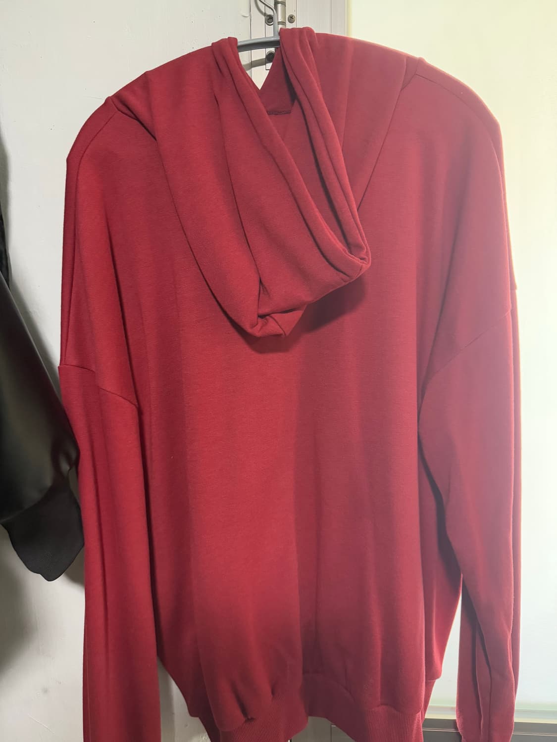 뉴욕 프린팅 후드티 버건디 xl 상품이미지2