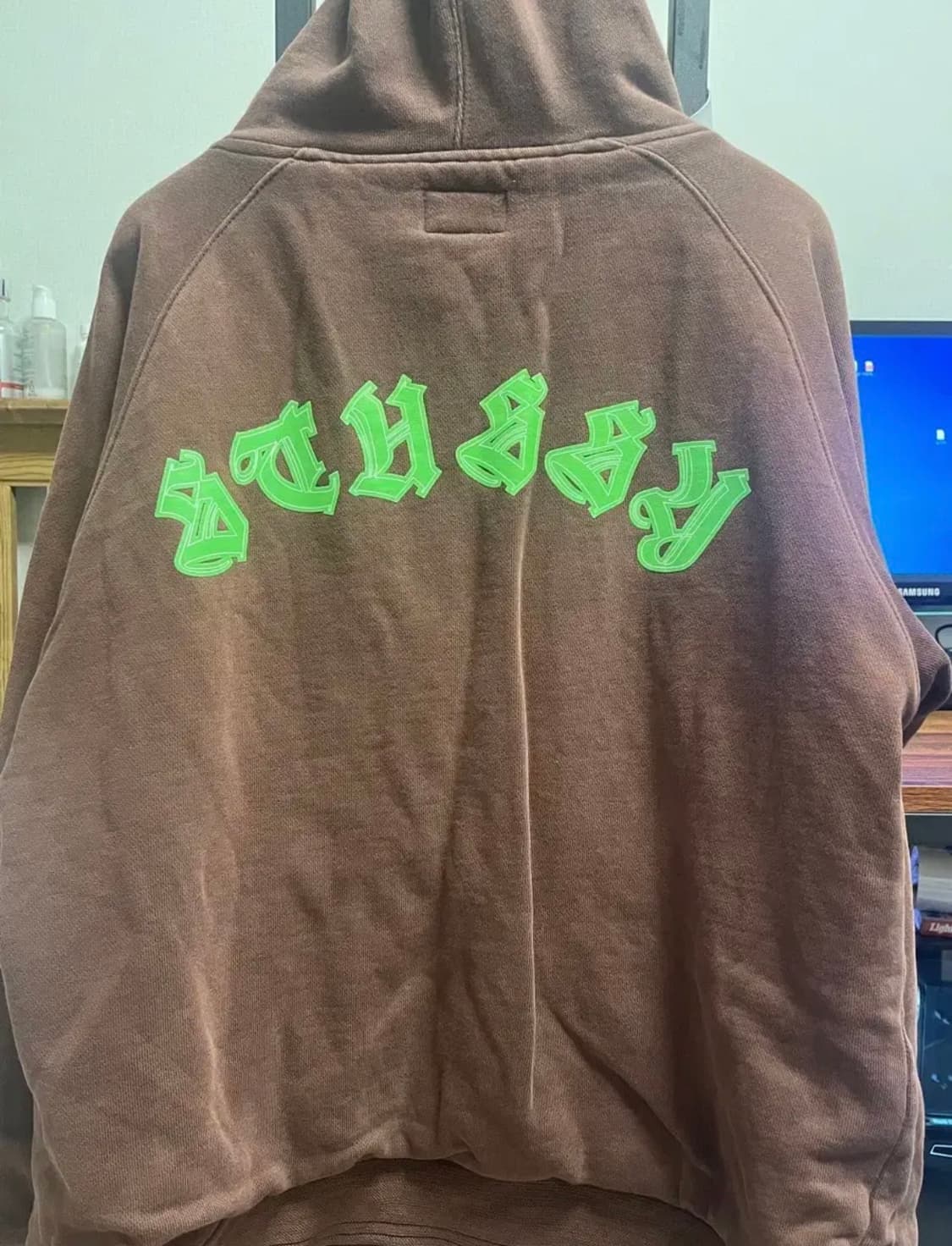 Stussy japan 스투시 재팬 와플 후드집업 M 상품이미지2