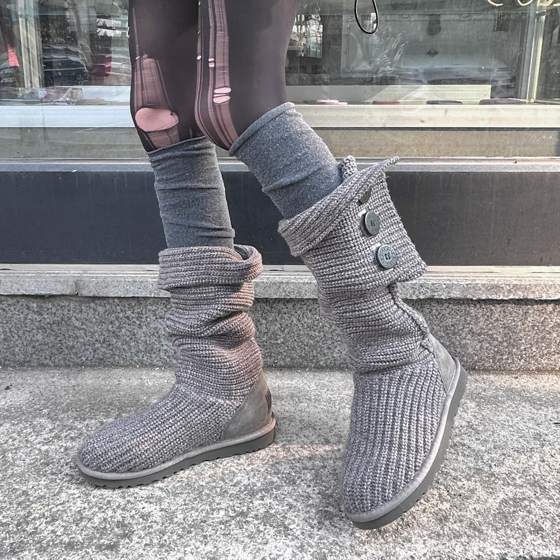 00s 그레이 니트 어그 카디 부츠 상품이미지7