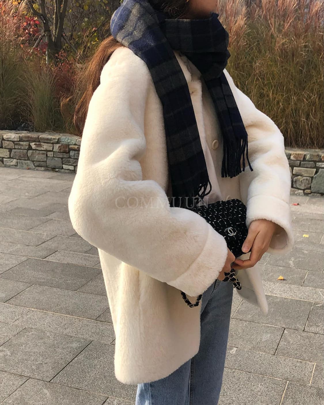 [초희귀인기매물] 온스 캐롤 하프 무스탕 상품이미지5