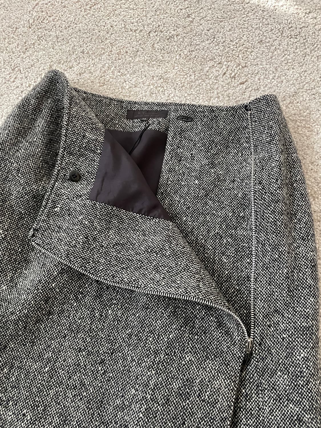 vintage wool zip-up skirt 상품이미지2