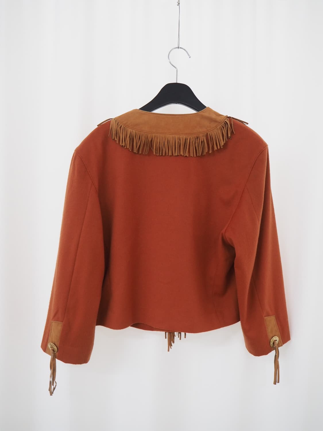 LANEROSSI italy fabric fringe jacket  상품이미지5