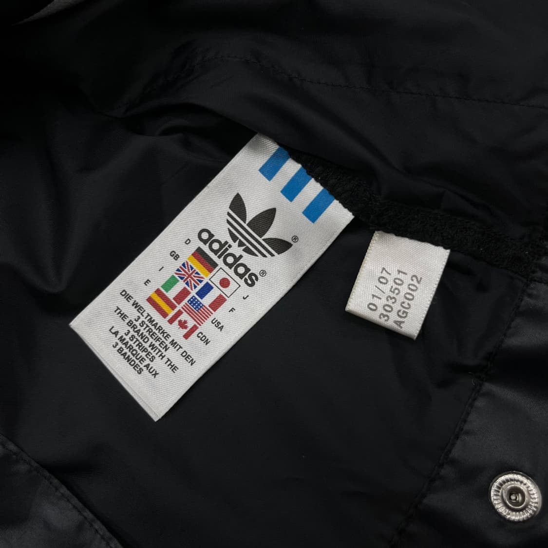아디다스 블루종카라 블랙 바람막이 95 상품이미지7