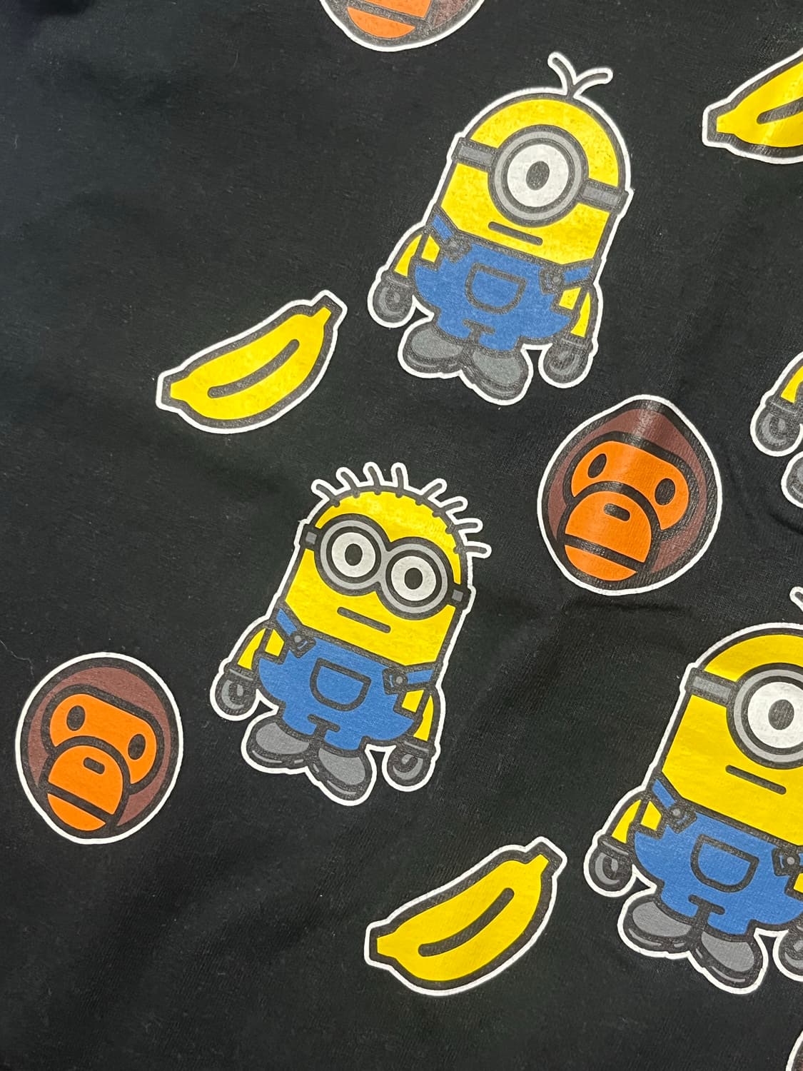 베이프 bape 베이비마일로 미니언즈 콜라보 반팔 반소매 티셔츠 상품이미지5