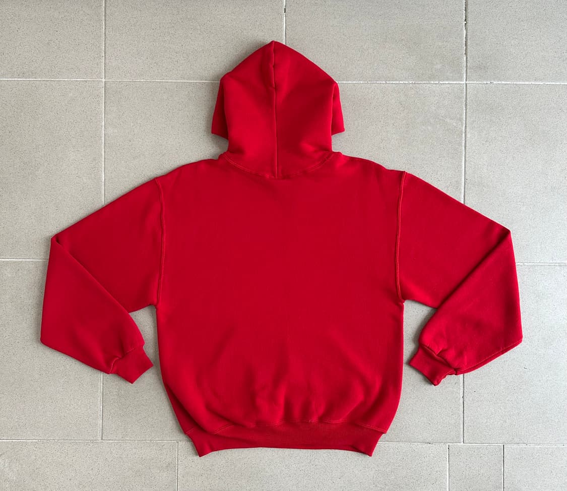 90s 빈티지 러셀 후드 레드 M 상품이미지2