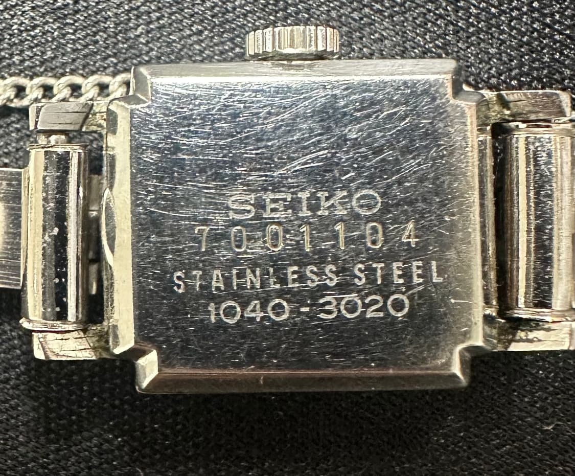 세이코(SEIKO) 빈티지 사각 여성용 메탈 시계 상품이미지3