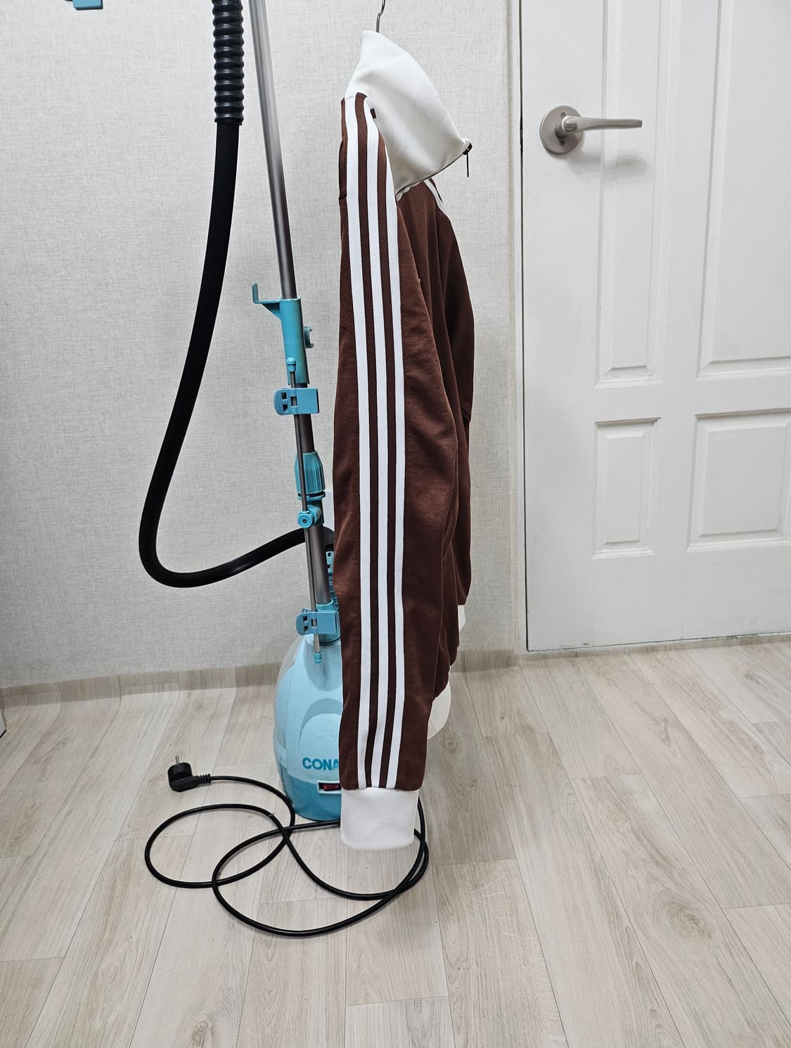 (95~100)M☆초대장급아디다스베켄바우어2중지퍼[화이트브라운]트랙탑져지 상품이미지5