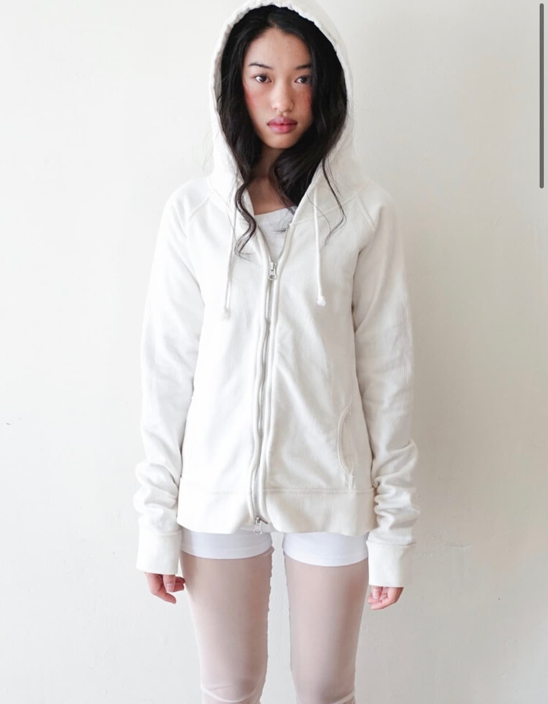 washed lily hoodie (ivory) 상품이미지1