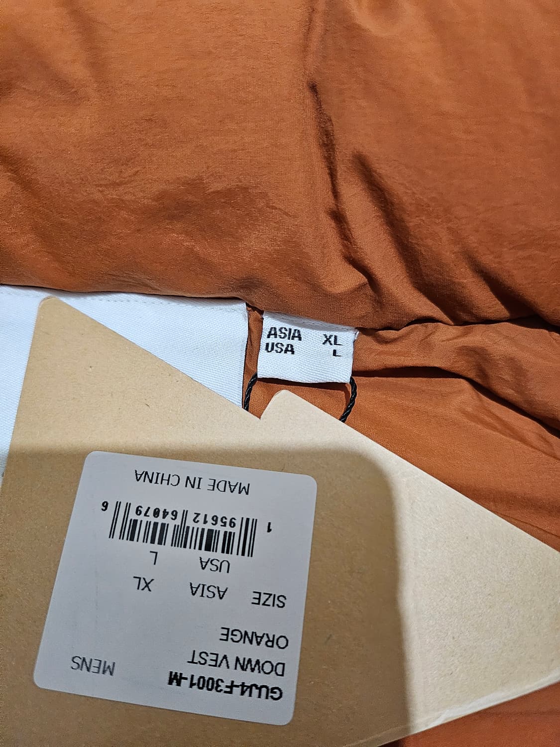 [XL] 앤드원더 그라미치 다운베스트 오렌지 새상품 상품이미지4