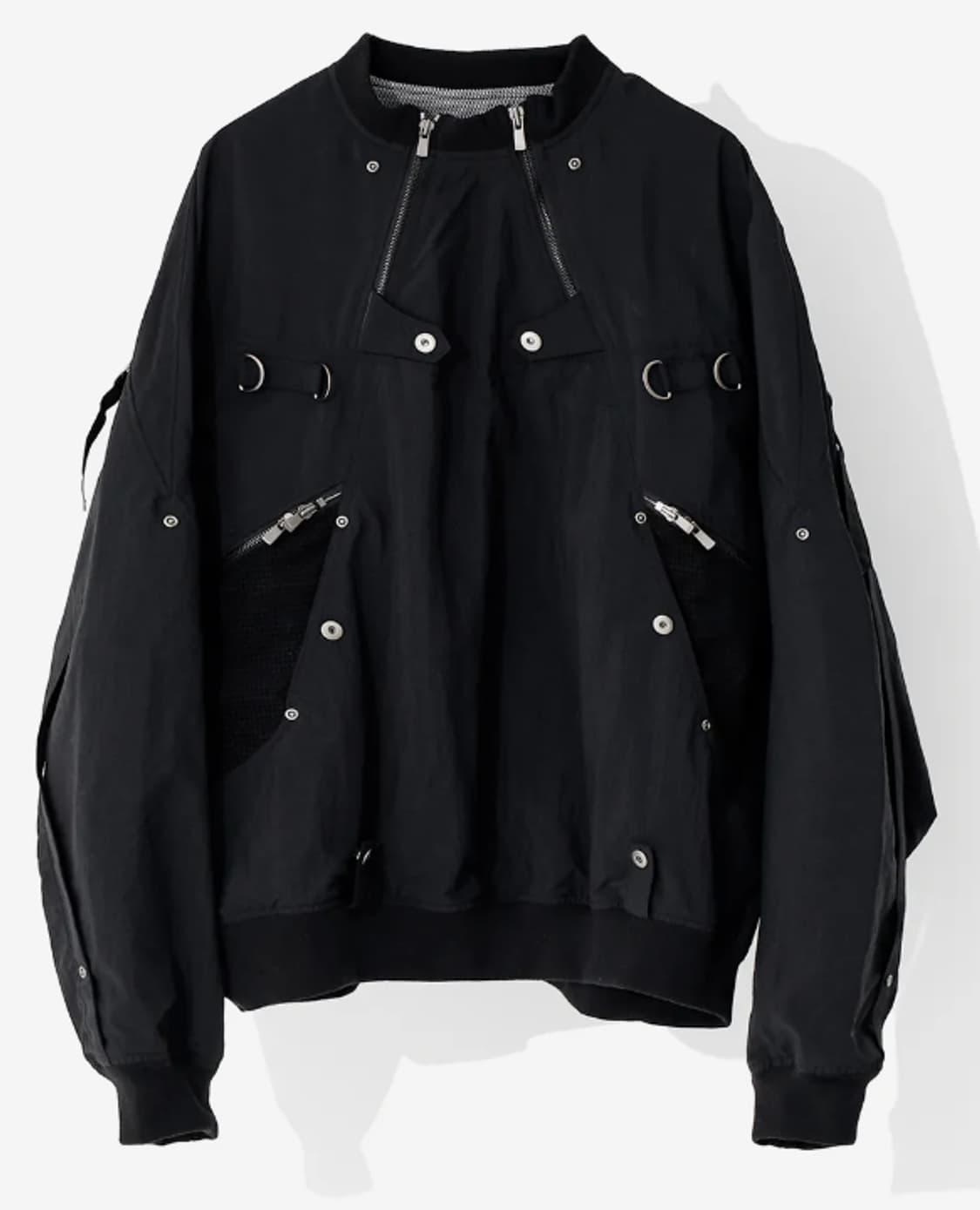 코드 CORD 멀티 펑셔널 짚 풀오버 자켓_BK M사이즈 상품이미지1