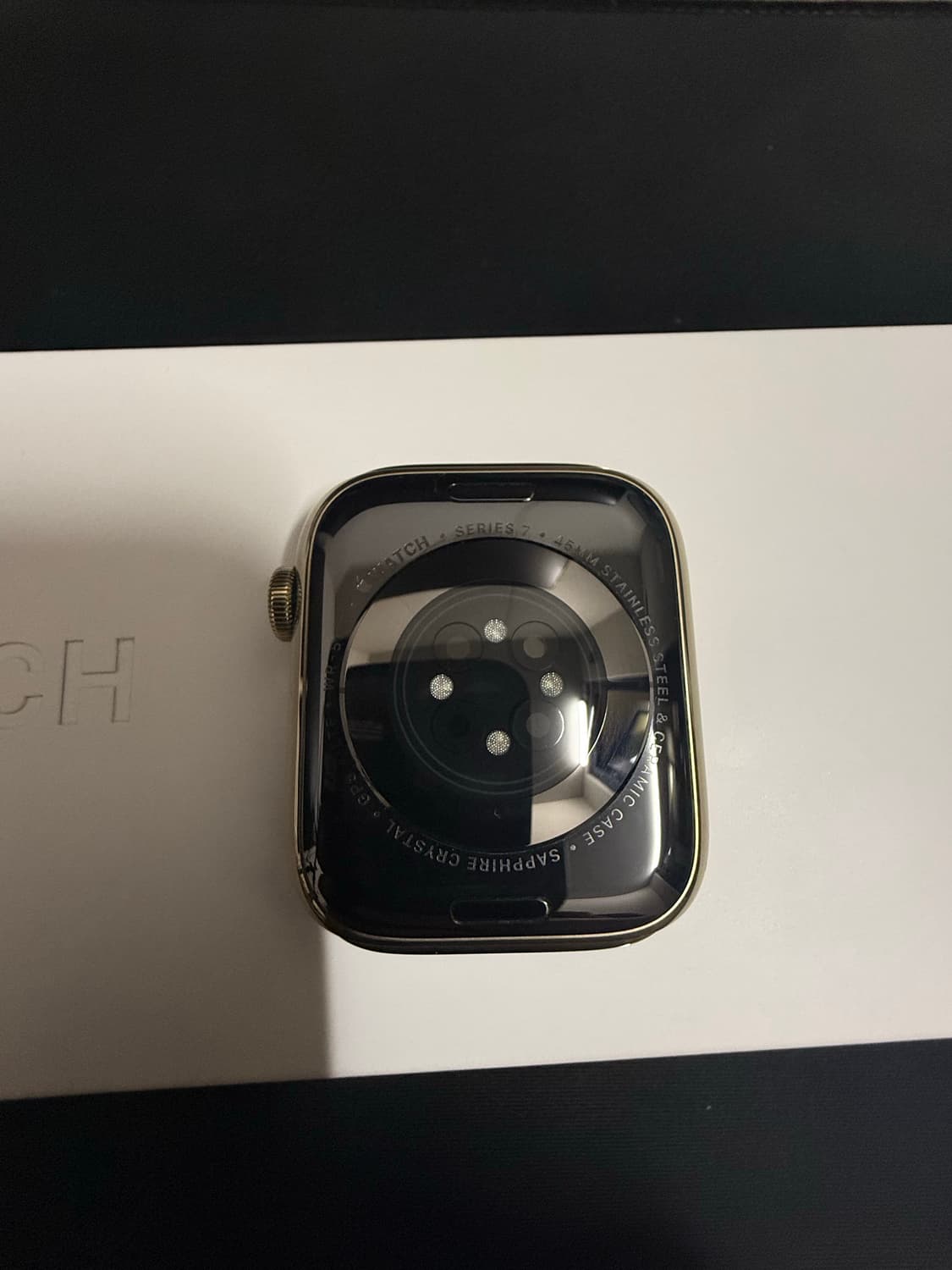 애플워치7 45mm 스테인리스 골드 셀룰러 배터리성능 100% 상품이미지2