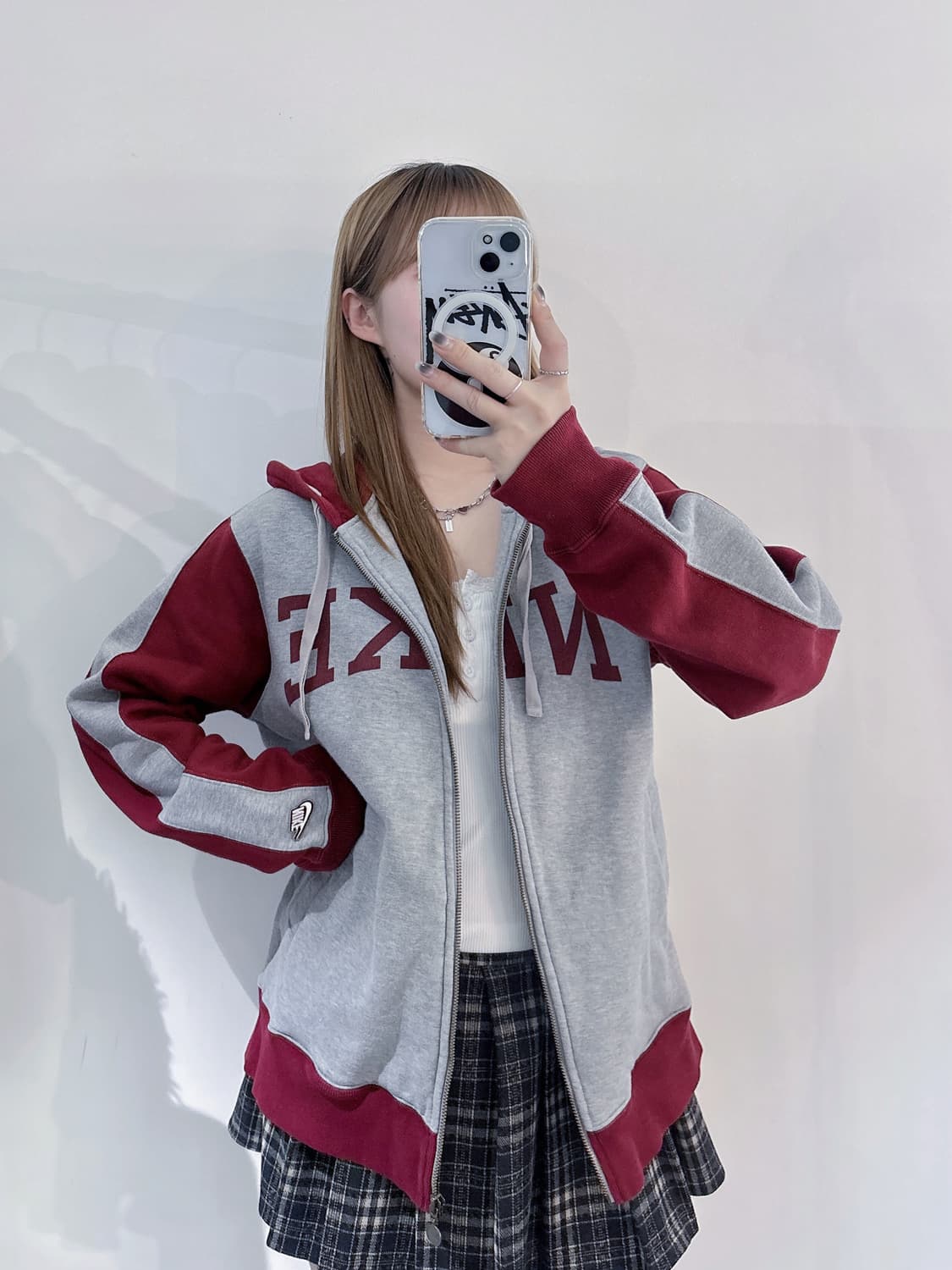 나이키 00‘s 스펠로고 후드집업 상품이미지3